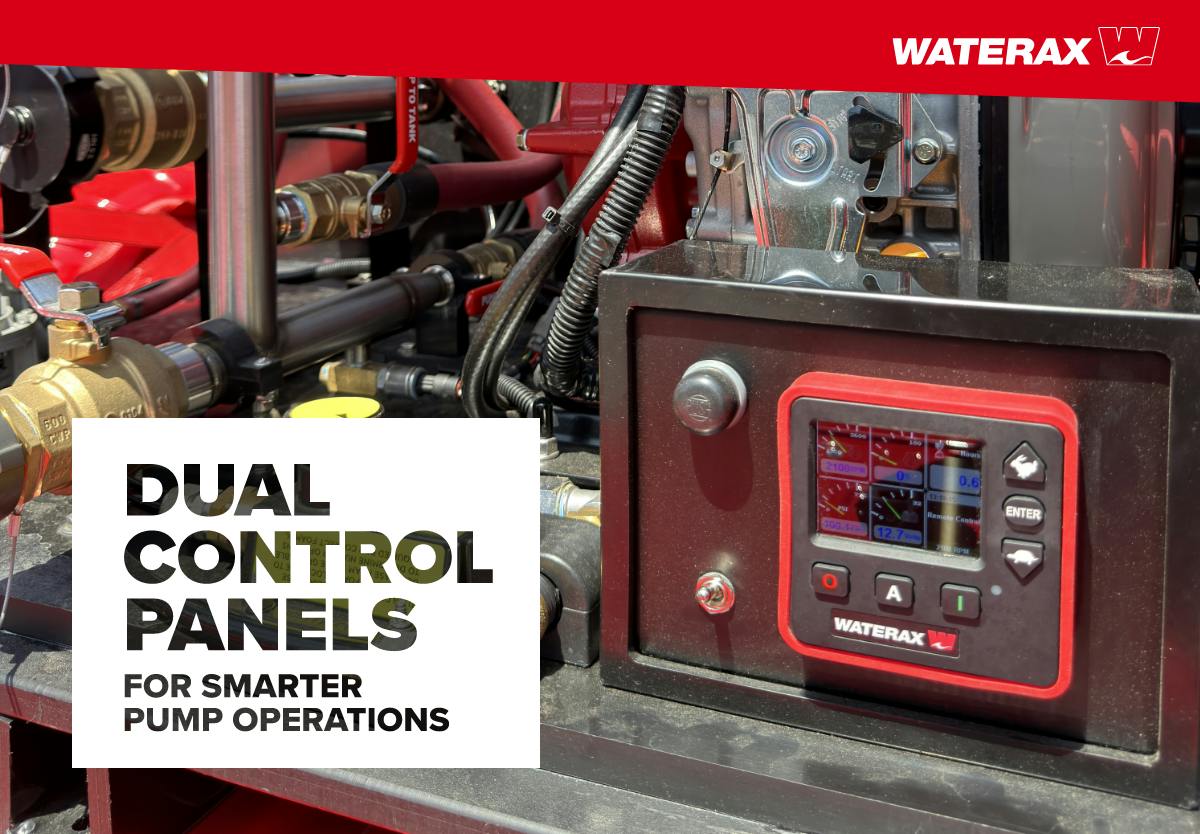 New from WATERAX: Dual Control Panels for Pump-and-Roll Operations